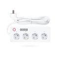 Tuya Smart 4 Plug Extension Lead Compatible With Alexa Eco Google Home. 