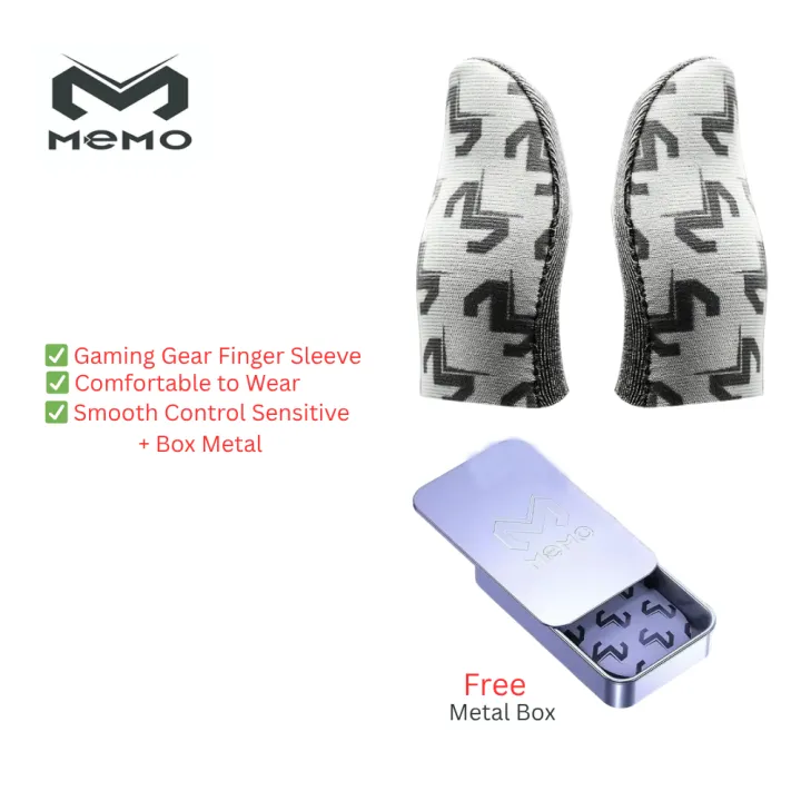 MEMO%20FS02%20Mobile%20Game%20Gloves%20For%20PUBG%20Breathable%20Finger%20Sleeve%20Sweatproof%20Fingertips%20Anti-slip%20Silver%20Fiber%20Gaming%20Cover%20-%20Image%202