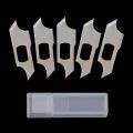 5pcs/set Metal Non-Slip Hand Tools Scalpel Knife Parts PCB Repair 10pcs Blades Cutter Craft Knives. 