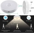 Motion Sensor LED Night Light, USB Rechargeable Energy-Saving Bedroom Washroom Stairs Intelligent Body Induction Lamp. 