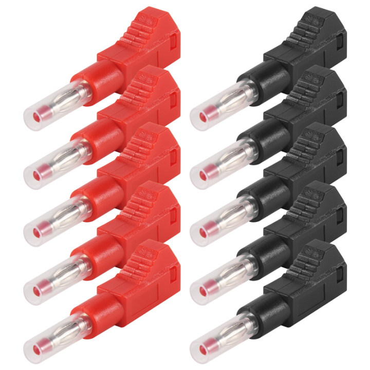 Multimeter Connector (GGBR) 10 Sets Retractable Sheath 4Mm Banana Plug Connectors Stackable ...