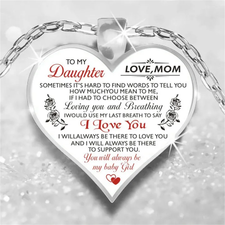 To%20My%20Daughter%20I%20Love%20U%20Mom/Dad%20Heart%20Pendant%20Necklace%20Jewellery%20Gift%20-%20Image%203
