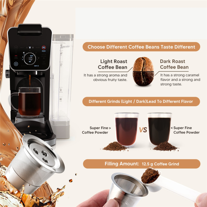 NAMUNY%20For%20CFP201%20CFP301%20Coffee%20Machine%20Three-Hole%20K%20Cup%20Circulation%20Stainless%20Steel%20Coffee%20Capsule%20Filter,1Pcs%20-%20Image%207