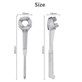FORIDE 3X Bung Wrench, Drum Wrench Aluminum Barrel Opener Tool for 10 15 20 30 50 55 Gallon Barrels, Fits 2 and 3/4 Inch. 