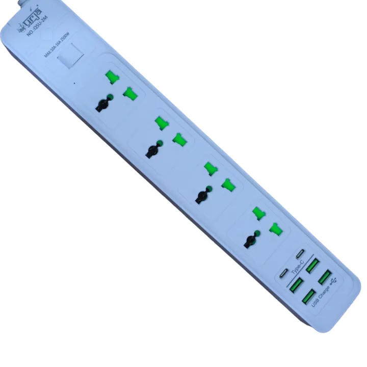 Urja%20Q5U-2M%20Universal%20Power%20Strip%20Surge%20Protector%20Multiplug%20with%204%20AC%20Sockets,%204%20USB%20Ports%20&%202%20PD%20Fast%20Charging%20%7C%202%20Meter%20Cable%20Wall%20Mountable%20for%20Home,%20Office,%20Travel%20-%20Image%203