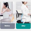 Premium Lumbar Support Petal-Shaped Office Chair Cushion – Breathable Fabric , Posture Corrector , Waist & Hip Comfort , Polypropylene Sponge. 