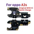 For Oppo A1k A3S A5S Original USB Charger Dock Connector Charging Port Microphone Flex Cable Realme 8i Replacement Parts. 