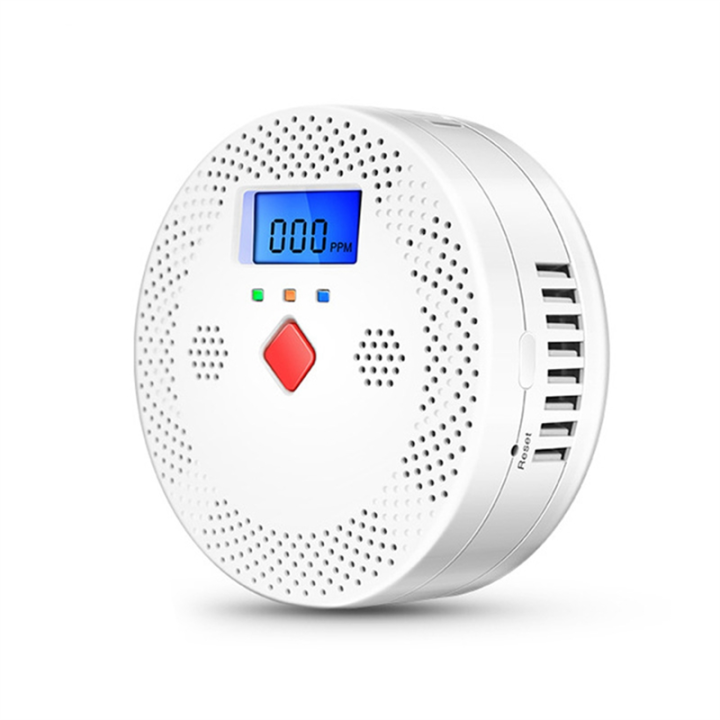 1 PCS Tuya Wifi Carbon Monoxide Detector with LCD Display 70DB Alarm Sound White ABS CO Gas Sensor Home Security Protection Smart Life