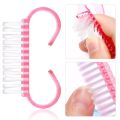 1Pcs Nail Art Cleaning Brush Finger Nail Care Dust Removal Handle Scrubbing Brush Manicure Tool. 
