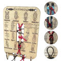 Learn Knot Training Board, Beginner-Friendly Knot Tying Kit With 16 Popular Knots And 3 Paracord Pieces, Hands On Training Board, Portable Paracord Knot Tying For Outdoor Survival, Camping(1/2pcs). 