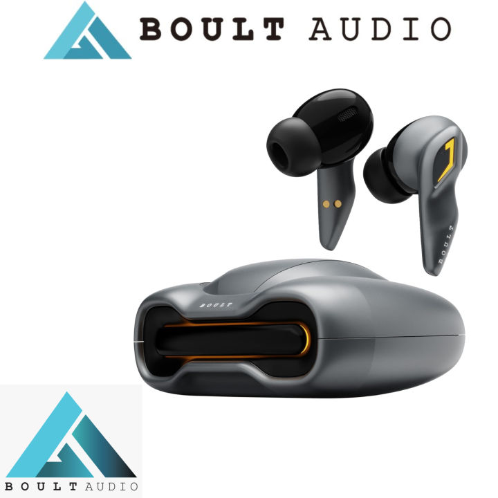 Boult Audio Astra UFO Truly Wireless in Ear Earbuds with 48H Playtime, Built-in App Support, 45ms Low Latency Gaming, 4 Mics ENC, Breathing LEDs, 13mm Bass Drivers Ear Buds TWS, Made in India (Smoky Metal)