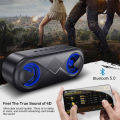 Wiresto Wireless Bluetooth Speaker Portable Speaker Super 3-D Stereo Bass Sound  Speakers Hands-free Calling  Bluetooth 5.0 Wireless Speakers Waterproof Speaker Support FM TF AUX. 