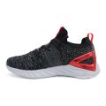 Peak Black Melange Grey Cushion Running Shoes for Men E92577H. 