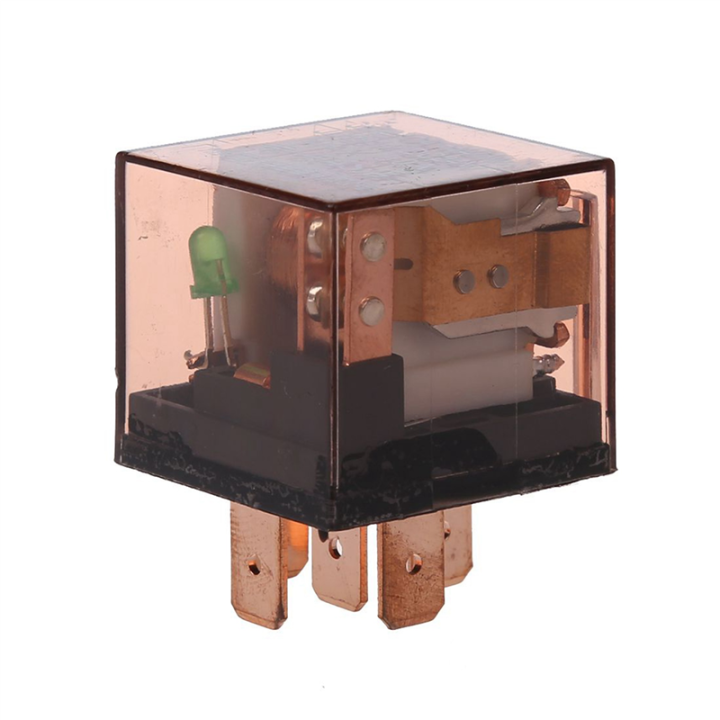 fasdaga%205X%20DC%2024V%2080A%201NO%201NC%20SPDT%205%20Pins%20Green%20Indicator%20Light%20Automotive%20Truck%20Car%20Relay%20-%20Image%205