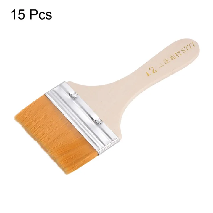 Spreeshop%2015pcs%20Paint%20Brushes%20Paint%20Brush%20Nylon%20Flat%20Wall%20Paint%20Brush%20Soft%20Bristle%20with%20Wood%20Handle%20for%20Painting%20DIY%201.5%20Inch%20-%20Image%208