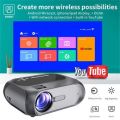 T7 Smart Wi-Fi Home Theater Projector – Full HD Support, Built-in YouTube, Screen Mirroring, HDMI/USB/AV. 