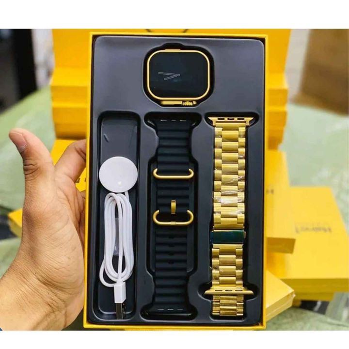 Hk9%20Ultra%20%E2%80%93%20Golden%20Edition%20%E2%80%93%20Big%202.2%20Infinite%20Display%20Smart%20Watch%20Wireless%20Charging%20Smartwatch%20Bluetooth%20Call%20Sleep%20Monitoring%20Series%208%20Watch%20for%20Men%20Women%20-%20Image%202