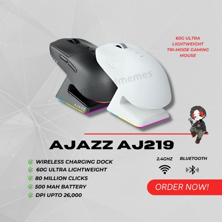 Ajazz AJ219 Wireless Gaming Mouse