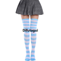 Difutagui 2021 New Socks Long Tube Ladies Japanese Blue and White Striped 2025 Over-knee Socks Thigh Socks Thigh High Stockings Knee High. 