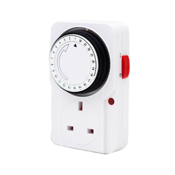 3X 24-Hour Segmented Switch-Energy-Saving Plug Timer Socket Kit-with ...