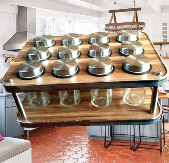 Countertop Jar Rack 12 Jar Spice Rack with Countertop Spice Tower, Spice Rack, Countertop ...