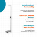 Dr. Care UltraSonic Height, Weight & BMI Machine HS20 | Digital Body Composition Analyzer with Voice Output & Printer | Ultrasonic Height Measurement | 200 kg Capacity. 