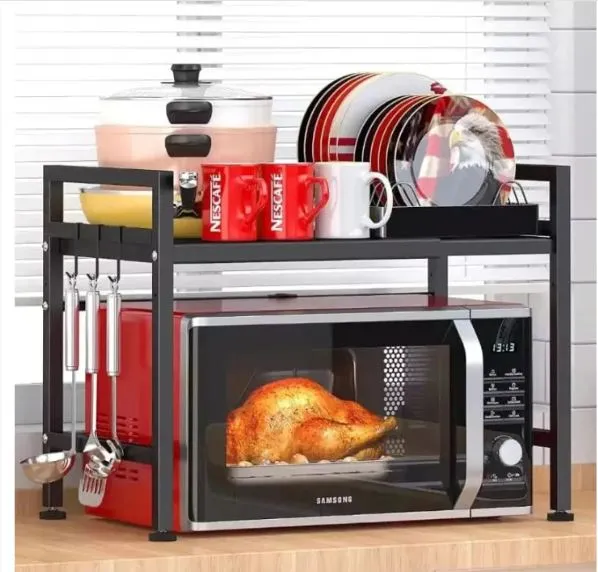 Over The Oven Rack Metal Height and Length Adjustable | Daraz.com.np