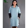 FuLoo's Tango Long Hoodie in Light Blue for Women. 