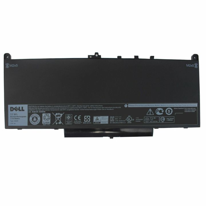 J60J5 7.6V 55Wh 4-Cell Notebook Battery for DELL Latitude E7270 Latitude E7470 - J60J5 R1V85 WYWJ2 5F08V MC34Y 242WD