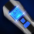 Waterproof Bicycle Light USB Charging Bike Front Flashlight Handlebar Horn - black blue. 