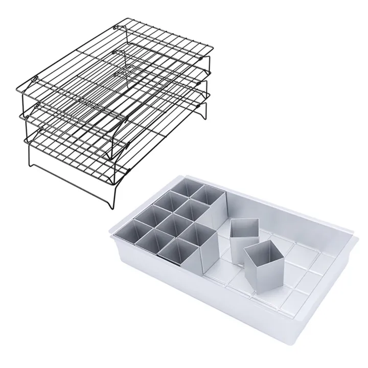 NAMUNY Rectangular Cake Mould Baking Tray Letter Number Cake Mould ...
