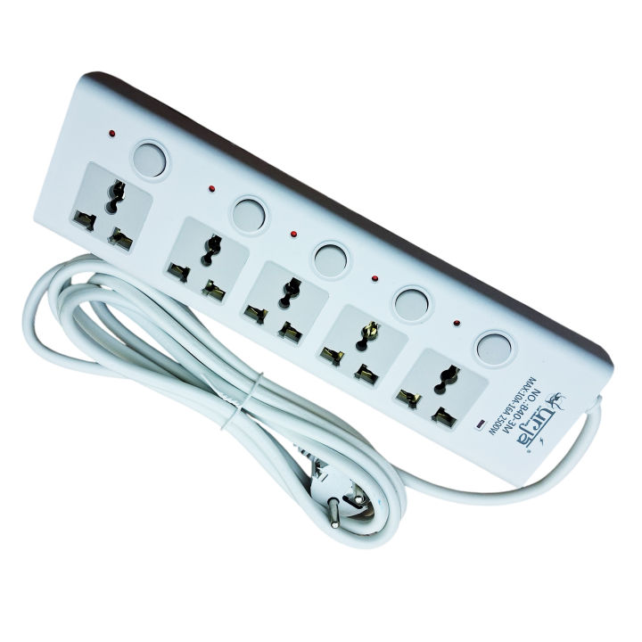 Urja%20B40-3M%205%20Port%20Extension%20Socket%20Multiplug%20with%20Individual%20Switches%20&%203%20Meter%20Long%20Cable%20-%202500W%20Heavy%20Duty%20Universal%20Power%20Strip%20for%20Home%20&%20Office%20-%20Image%205