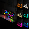 3D LED Digital Wall Clock Time Date Table Clock with App Control for Home Bedroom. 
