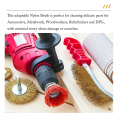 3 Piece Nylon Filament Abrasive Wire Brush Wheel & Cup Brush Set with 1/4 Inch Shank for Removal of Rust/Corrosion/Paint. 