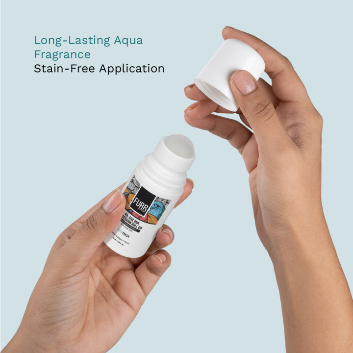 FURR%204%25%20AHA%20BHA%20Underarm%20Roll%20On%20with%20Kojic%20Acid%20%7C%20Long-Lasting%20FreshAqua%20Fragrance%20%7C%20Helps%20Reduce%20Pigmentation,%20Prevents%20Body%20Odour%20&%20Brightens%20Skin%20%7C%20Dermatologically%20Tested%20%7C%20Antiperspirant%20%7C%2040ml%20-%20Image%206