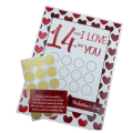 14 Things Love Things Valentine Day Scratch-Off Print Romantic Greeting Love Scratching Card for Husband Wife Lovers,B Easy to Use. 