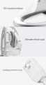 FlushSmart Smart Electric Bidet Toilet Seat with Warm Water, Heated Seat, Warm AIr Dryer, Rear and Front Wash, Soft Closed Toilet Seat, LED Light, Easy Install. 