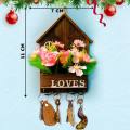 Flower With Love Wall Mount Shelf - Key Holder Wall Mount Design Shelf Rack For Home Decoration |. 