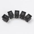 5Pcs Black SPST On/Off Rocker Switch Push Button Switches KCD1 Power Buttons 15x21mm. 