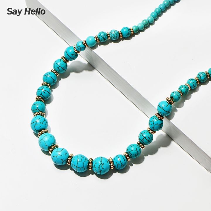 %E3%80%90Pocket%20king%20VOX%E3%80%91SAY%20HELLO%20Handmade%20Boho%20Turquoises%20Beaded%20Asymmetric%20Necklaces%20for%20Wo%20Female%20Small%20Big%20Stone%20Beads%20Necklaces%20Jewelry%20C0244%20-%20Image%203