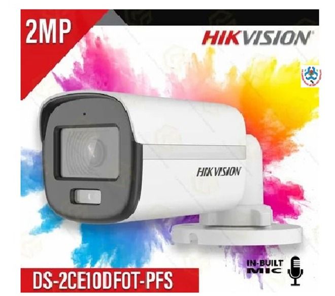 Hikvision 2MP HD Audio ColorVu Bullet CCTV Camera (Need DVR Set up To