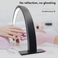 Half Moon Nail Desk Lamp Beauty Salon Work Fill Light 3 Color Temperature 2700k-6500k Lash Light for Nail, Lash, Tattoo, Skincare Black UK Plug. 