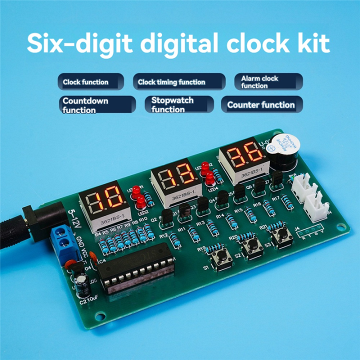 DIY Electronic Clock Electronic Clock DIY Kit Digital Tube LED Display ...