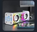 Light Sound RGB TWS Stereo Armor Music Speaker V8 Transparent Machine Bluetooth Wireless 5.0 Bass Diaphragm Subwoofer Mini Party Speaker. 