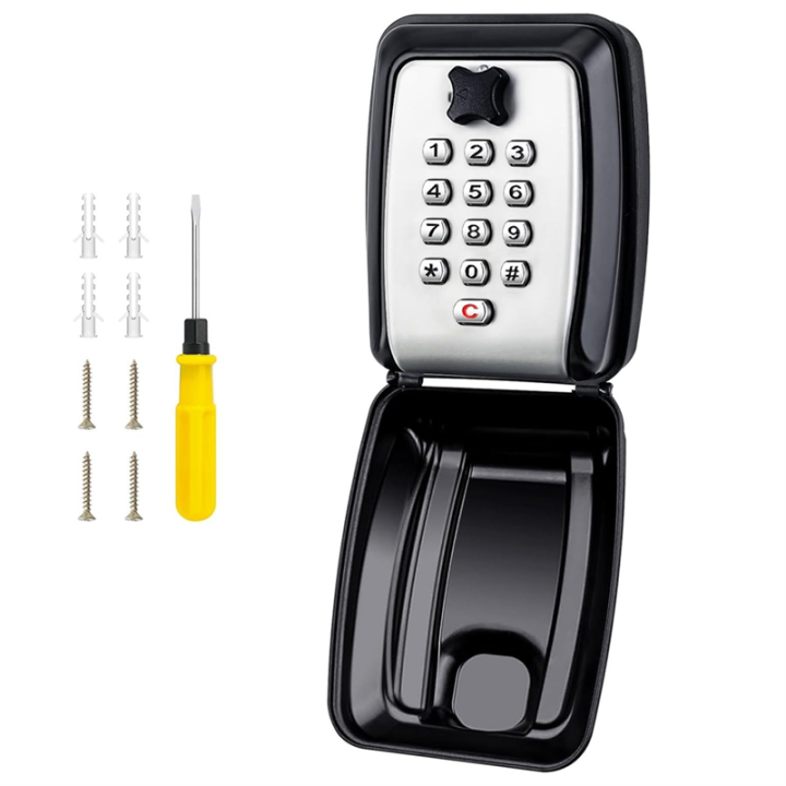 Weather Key Box NCANRUI Key Box Wall Mounted Large Key Box Secure Waterproof Outdoor ...
