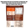 PINTOLA 25g High Protein Oats 400g, Dark Chocolate,No Refined Sugar, with Almonds Raisin, Pumpkin and Chia Seeds, 8g Fibre, Rolled Oats for weight loss, Breakfast Cereals | Gluten Free | Pintola Protein Oats Chocolate | Pintola protein oats 400g dark choc. 
