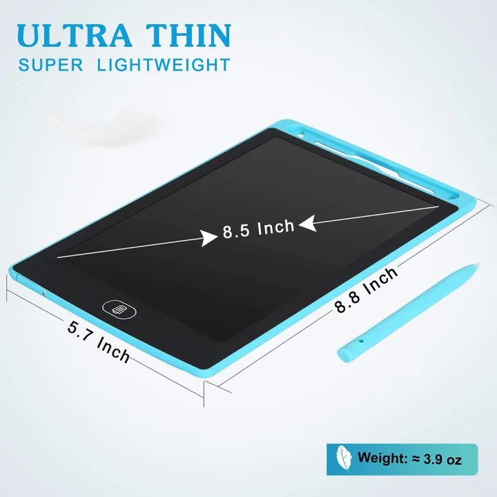 8.5%20Inch%20LCD%20Tablet%20Writing%20Drawing%20Pad%20Digital%20Slate%20for%20Kids%20Learning%20Educational%20Toys%20Smart%20Portable%20Board%20with%20Stylus%20Battery%20Included%20Rewritable%20Ultrathin%20Magic%20Tab%20%7C%20Electronic%20Notepad%20%7C%20Scribble%20Doodle%20Rough%20Pad%20to%20Save%20Paper%20&%20Environment,%20No%20Dust%20-%20Image%204