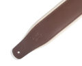 Levy's Leathers M26PD-BRN_CRM Top Grain Padded Two-Tone Leather Guitar Strap - Brown and Cream. 