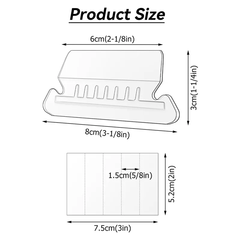 55 Pcs Hanging File Folder Tabs With Inserts - Office Organization Labels