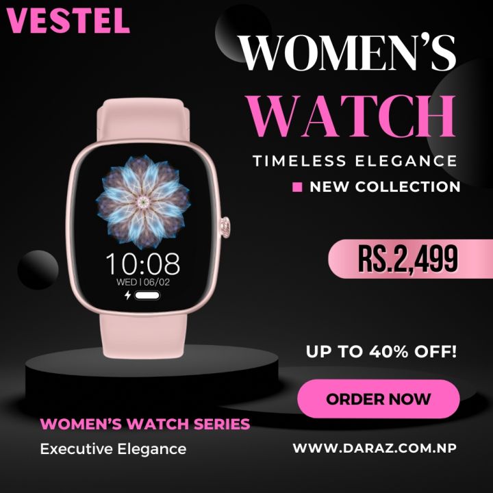 Vestel%20Zazz%20Z139%20Smartwatch:%201.83"%20IPS%20Display%20%7C%20IP67%20Waterproof%20%7C%20Pink%20Color%20%7C%20BT%20calling%20%7C%20100+%20Sports%20mode%20%7C%20Luxury%20Watch%20Faces%20-%20Image%207
